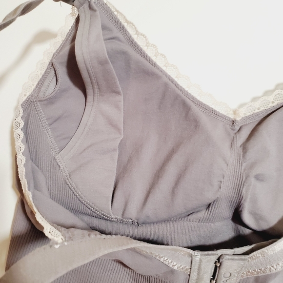 YATEMAO gray padded Bra new with tags size L - Picture 9 of 12